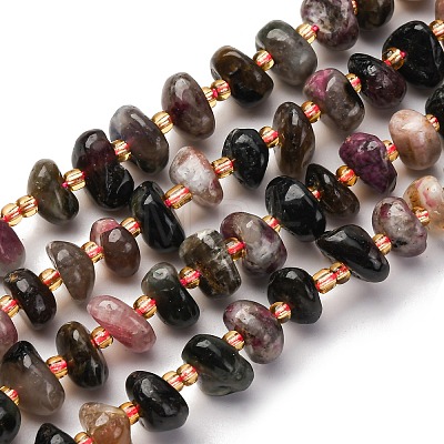 Natural Tourmaline Beads Strands G-RM250109-A4-1
