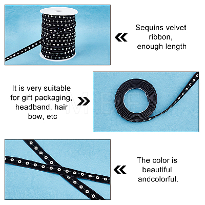 ARRICRAFT Sparkle Style Purl Polyester Ribbons OCOR-AR0001-39-1