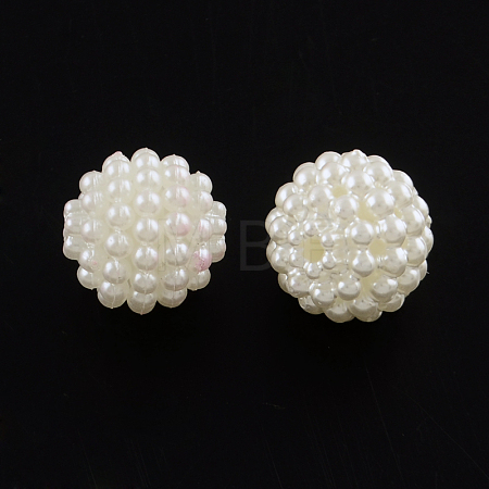 Acrylic Imitation Pearl Beads MACR-R553-12mm-04-1