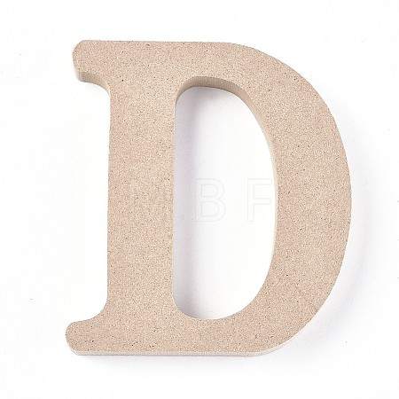 Letter Unfinished Wood Slices LS-DIY-WH0162-62D-1