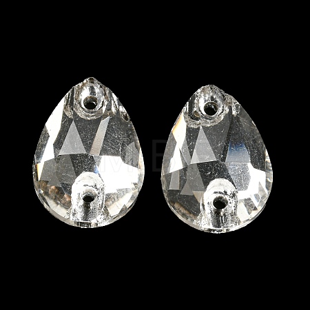 Glass Connector Charms GLAA-A006-15A-1