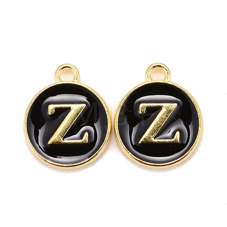 Golden Plated Alloy Charms X-ENAM-S118-02Z-1