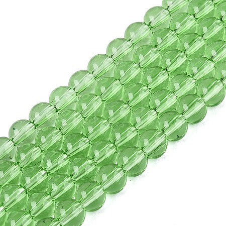 Transparent Glass Beads Strands GLAA-T032-T6mm-26-1