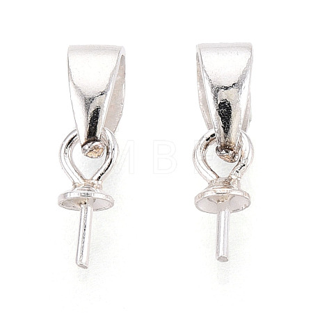 925 Sterling Silver Cup Peg Bails STER-T009-23S-1