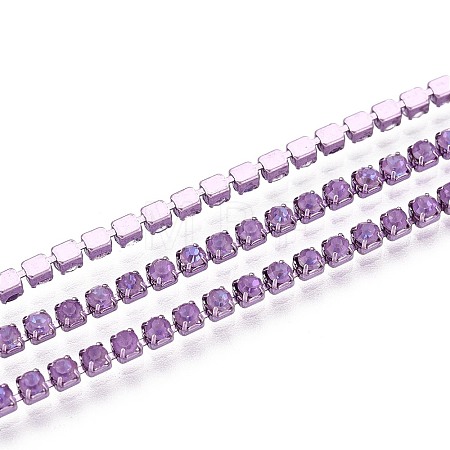 Iron Rhinestone Cup Chains CH-T006-05B-22-1
