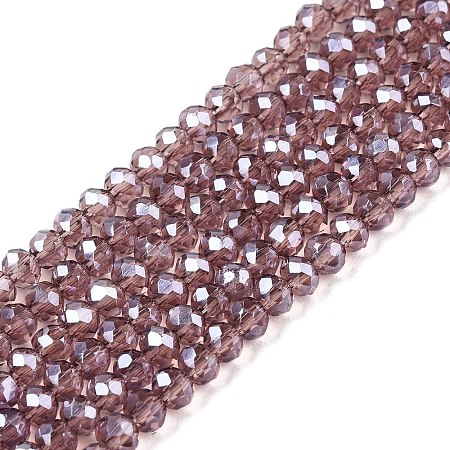 Electroplate Glass Beads Strands EGLA-A044-T2mm-A07-1