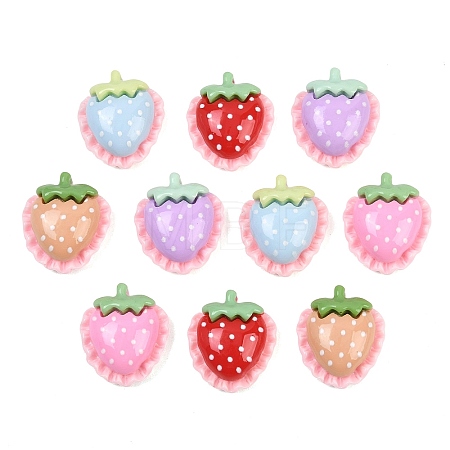 Opaque Resin Cabochons LS-RESI-C067-01C-1