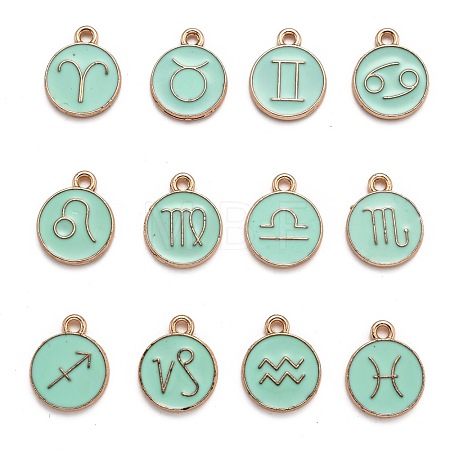 Alloy Enamel Pendants ENAM-S124-01A-15-1