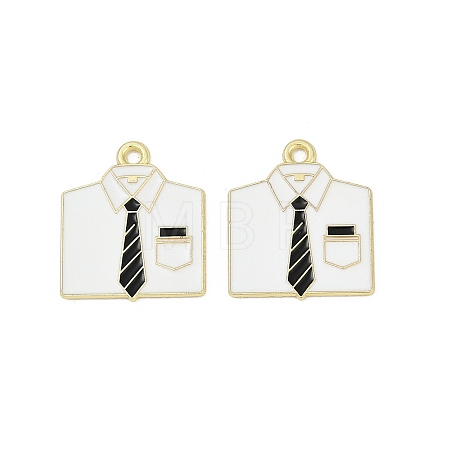Father's Day Alloy Enamel Pendants ENAM-V001-03D-G-1