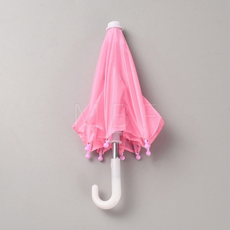 Mini Polyester Doll Umbrella AJEW-WH0314-462F-1