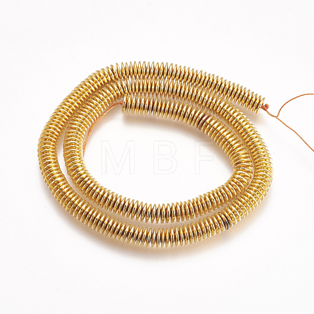 Electroplate Non-magnetic Synthetic Hematite Beads Strands G-K239-05B-1