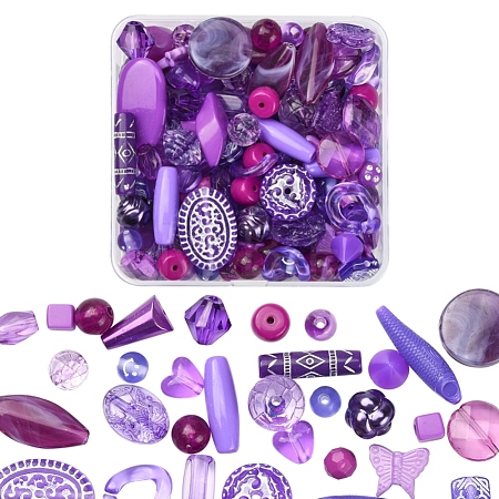 100G Acrylic Beads SACR-YW0001-41G-1