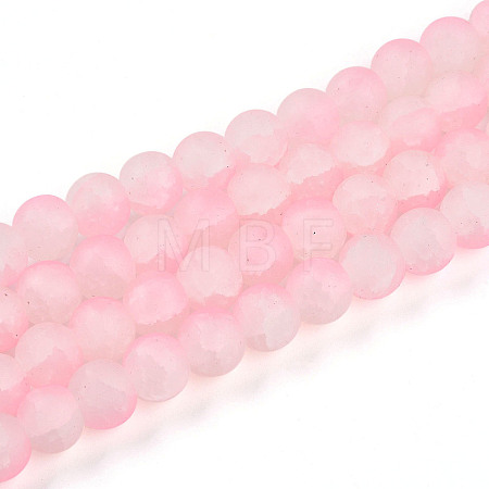 Crackle Glass Beads Strands GLAA-N009-10mm-02-1