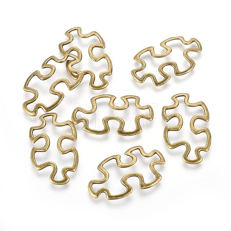 Tibetan Style Alloy Linking Rings X-TIBE-3558-AB-FF-1