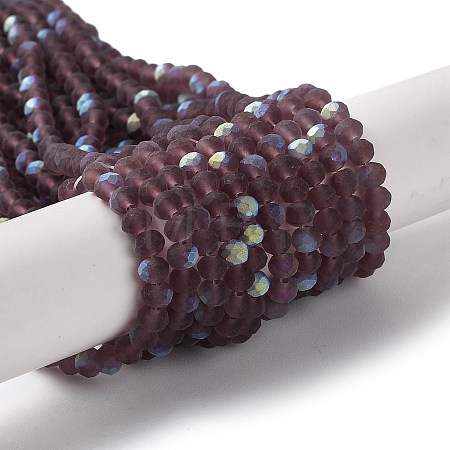 Transparent Glass Beads Strands EGLA-A034-T4mm-MB13-1