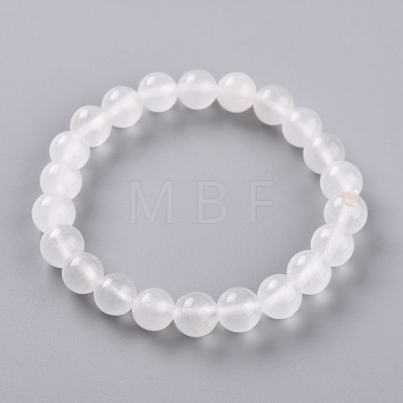Dyed Natural Jade Beads Stretch Bracelets BJEW-G633-B-24-1