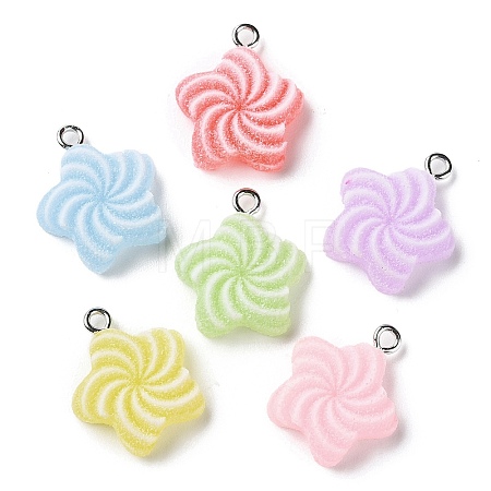Opaque Resin Pendants RESI-A025-02-1