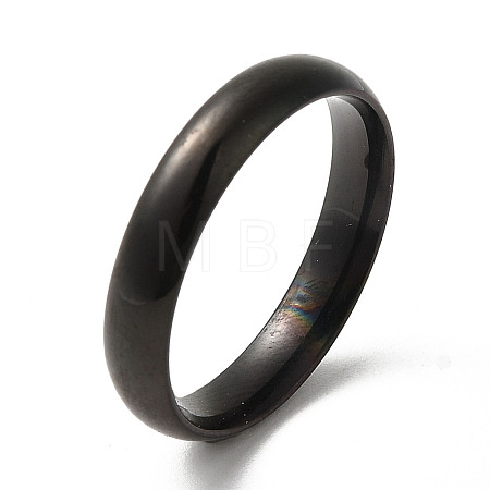 Ion Plating(IP) 304 Stainless Steel Flat Plain Band Rings STAS-I160-C-19mm-B-1