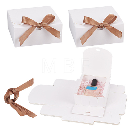 Square Cardboard Paper Jewelry Gift Boxes CBOX-WH0003-35A-1