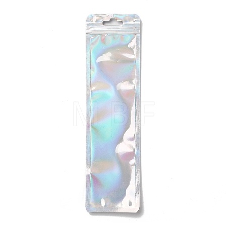 Glitter Holographic Plastic Packaging Yin-yang Resealable Bags OPP-F002-02-1