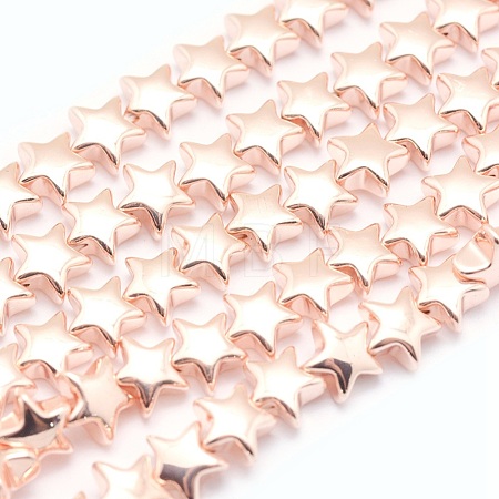 Electroplate Non-magnetic Synthetic Hematite Beads Strands G-L485-14-LRG-1