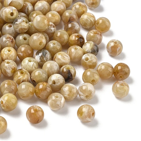 Acrylic Imitation Gemstone Beads X-MACR-K359-75-1