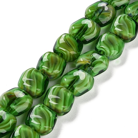 Handmade Milleflori Glass Beads Strands X-LAMP-M018-01A-05-1
