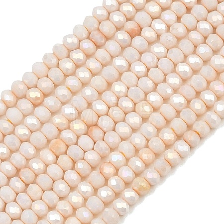 Electroplate Rondelle Glass Beads Strands GL-T021-2x2.5mm-17-19-1