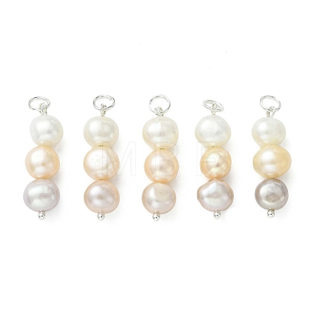 Natural Cultured Freshwater Pearl Pendants PALLOY-JF05323-1