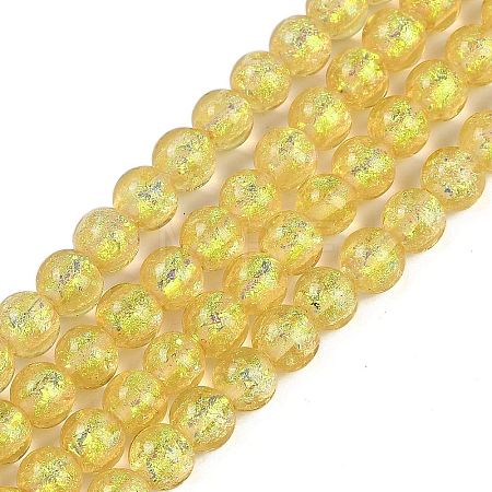 Handmade Foil Lampwork Beads Strands FOIL-K003-06A-09-1