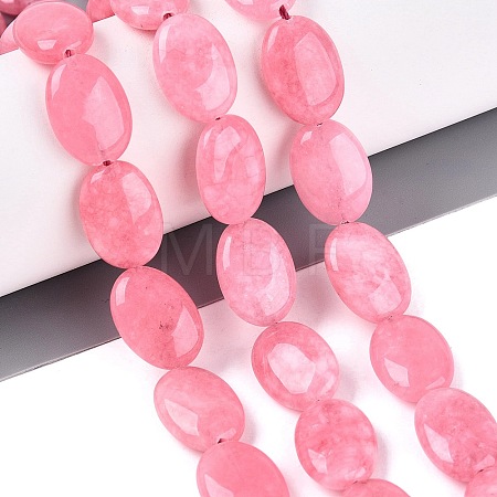 Dyed Natural White Jade Beads Strands G-N370-01A-11-1