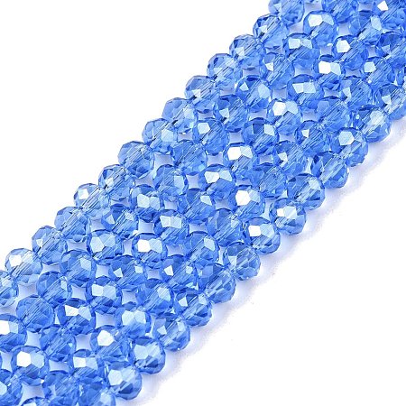 Electroplate Glass Beads Strands LS-EGLA-A044-T4mm-A14-1