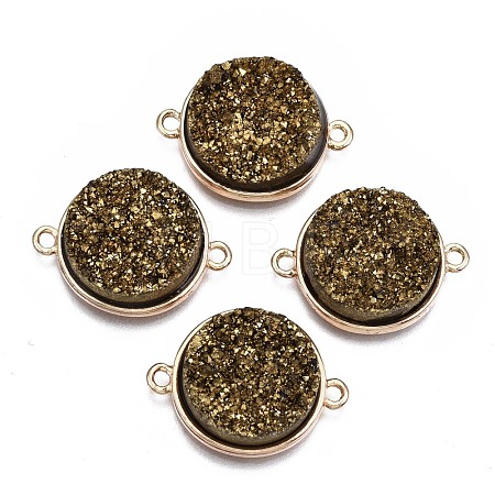 Natural Druzy Agate Links Connectors G-T131-86G-1