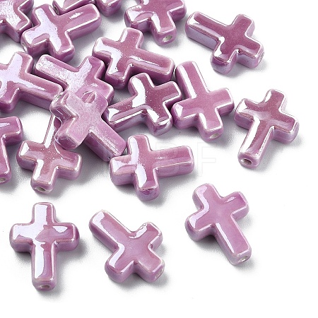 20Pcs Handmade Porcelain Beads PORC-YW0001-33F-1