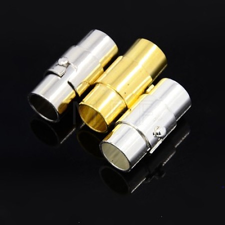 Brass Locking Tube Magnetic Clasps MC076-M-1