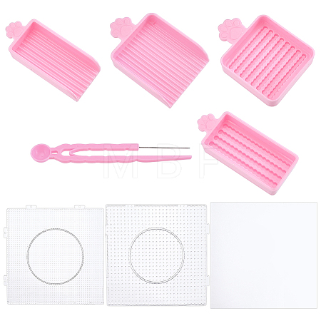PP Plastic DIY Melty Beads Fuse Beads Tray Sets DIY-WR0005-56-1