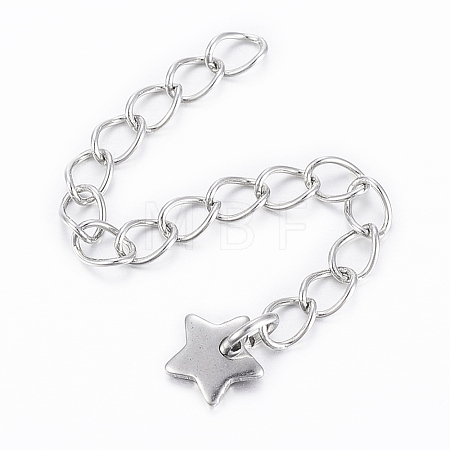 Tarnish Resistant 304 Stainless Steel Chain Extender X-STAS-H558-41P-1