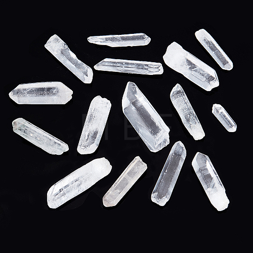 15pcs Natural Quartz Crystal Beads G-GA0001-66-1