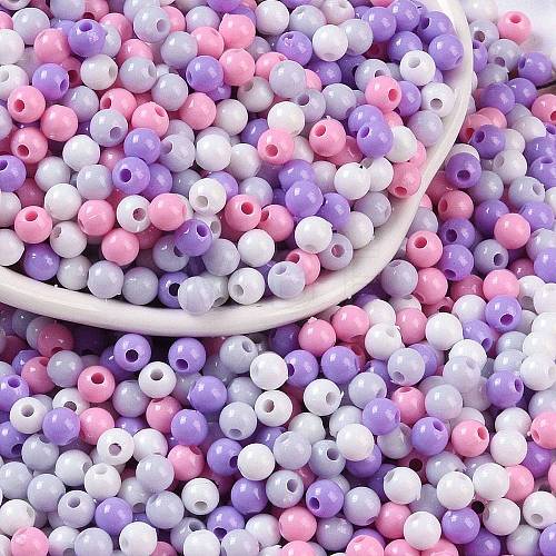 Opaque Acrylic Beads OACR-H118-07B-03-1