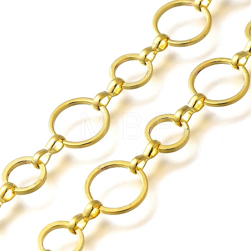 Rack Plating Brass Link Chains CHC-M027-08G-02-1