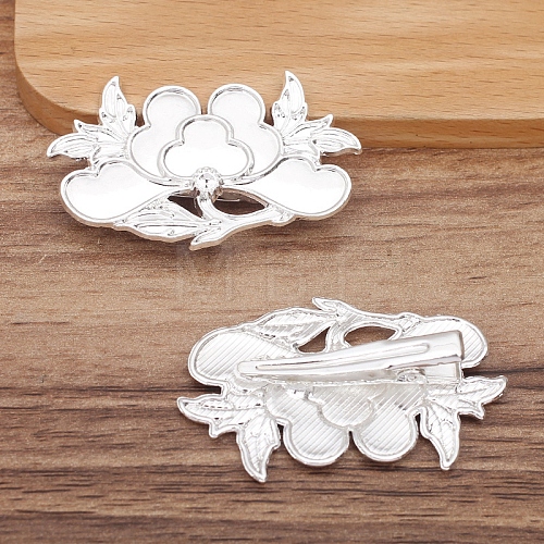 Alloy Enamel Alligator Hair Clips PW-WG27385-02-1