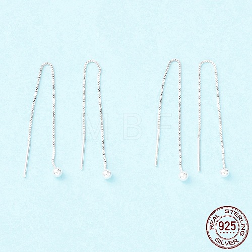 925 Sterling Silver Ear Thread STER-P047-09S-1