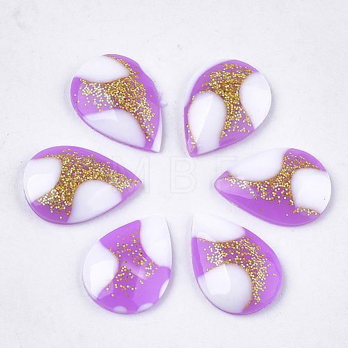 Epoxy Resin Cabochons CRES-S361-02B-1