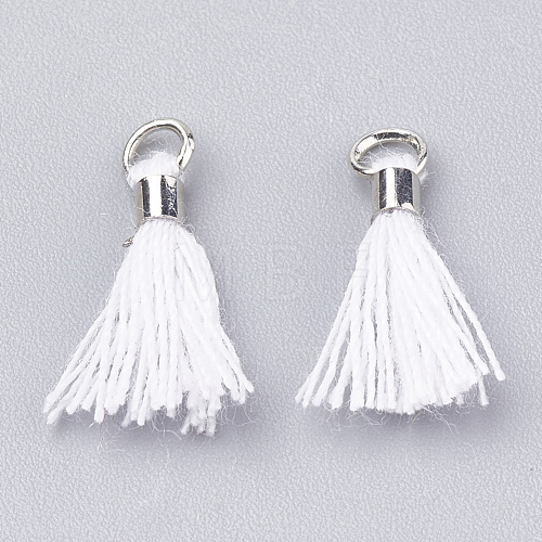 Polycotton(Polyester Cotton) Tassel Pendant Decorations FIND-S275-32P-1