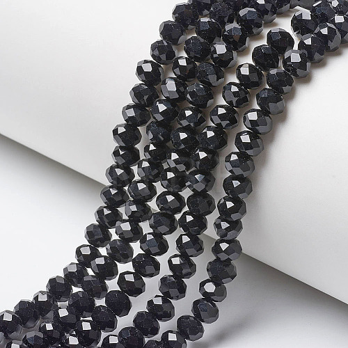 Opaque Solid Color Imitation Jade Glass Beads Strands EGLA-A044-P3mm-D18-1