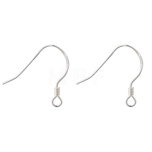 925 Sterling Silver Earring Hooks STER-K167-049A-S-1