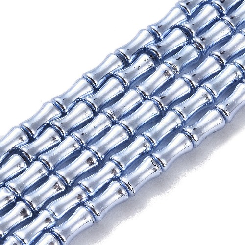 Electroplate Glass Beads Strands EGLA-Q128-13I-1