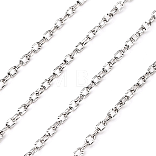 304 Stainless Steel Cable Chains CHS-A003I-0.5mm-1