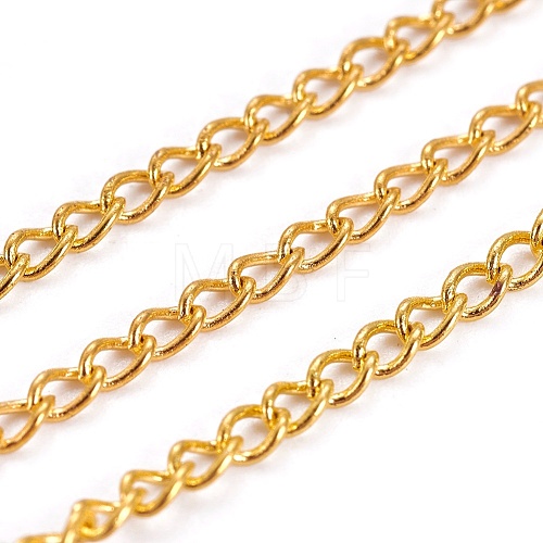Brass Twisted Chains Curb Chains X-CHC-S107-G-NF-1-1