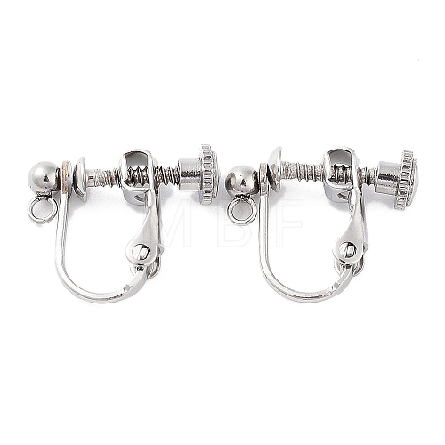 Non-Tarnish 316 Stainless Steel Clip-on Earring Findings X-STAS-K274-09P-1